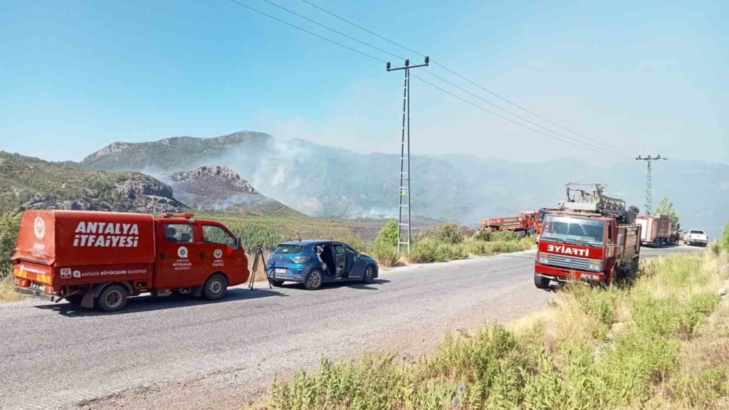 Antalya'da İtfaiye Ekipleri Orman Yangınlarına Müdahale Ediyor