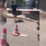 Antalya'da işletme sahibi, ceza nedeniyle ses sistemini yaktı