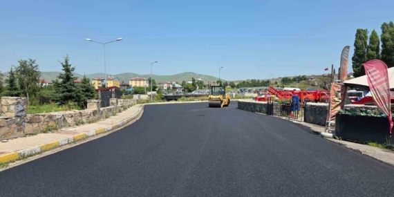 Ardahan'da Kongre Caddesi'nde Asfaltlama Çalışmaları Başladı