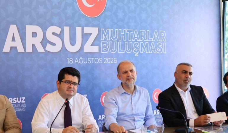 Arsuz'da muhtarlar buluşmasında mahalle sorunları ele alındı