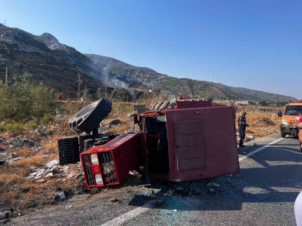 Aydın'da traktör devrildi, bir kişi yaralandı