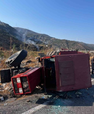 Aydın'da traktör devrildi, bir kişi yaralandı