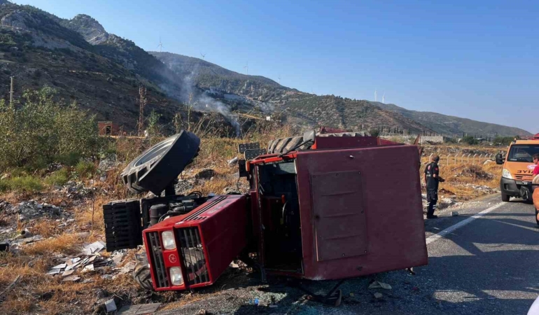 Aydın'da traktör devrildi, bir kişi yaralandı