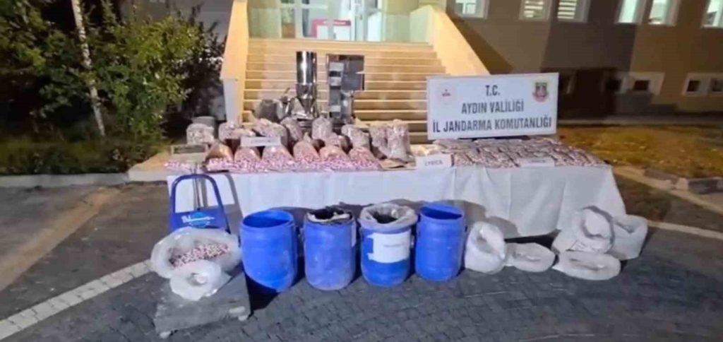 Aydın'da uyuşturucu operasyonu: 100 milyon TL değerinde hap ele geçirildi