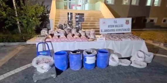 Aydın'da uyuşturucu operasyonu: 100 milyon TL değerinde hap ele geçirildi