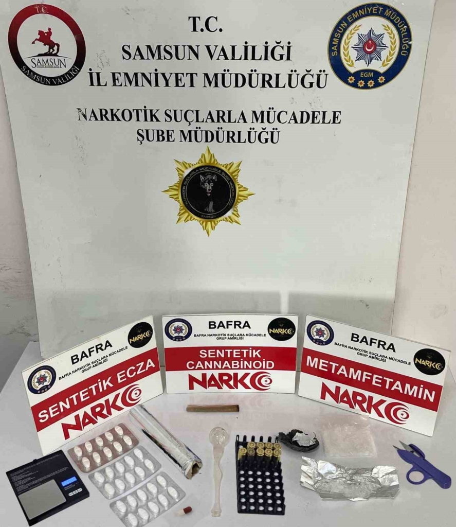 Bafra'da uyuşturucu operasyonunda 2 kişi tutuklandı