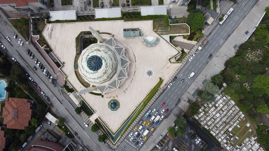 Bandırma Onyedi Eylül Üniversitesi Camii İnşaatı İncelendi