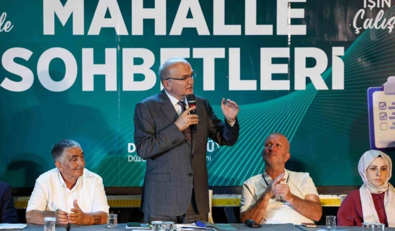 Başkan Özlü, Çay Mahallesi'nde Vatandaşlarla Buluştu