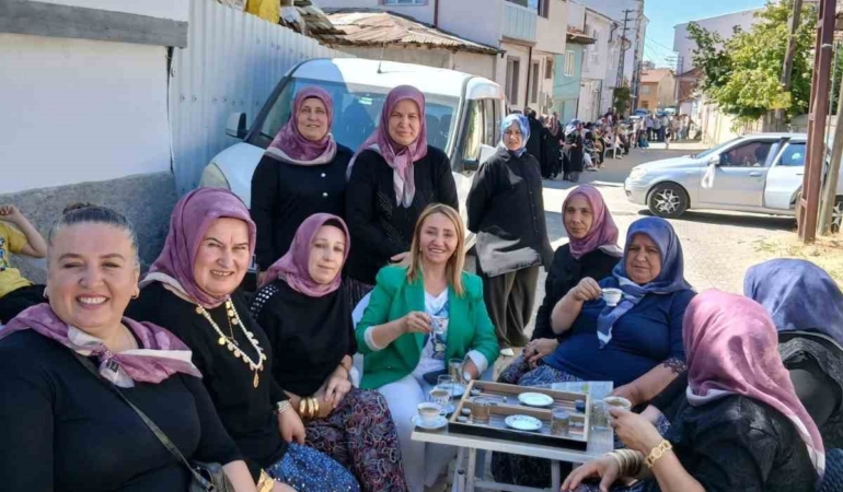 Bilecik'te gelin konvoyunu kesen kadınlar sokakta tavla oynadı