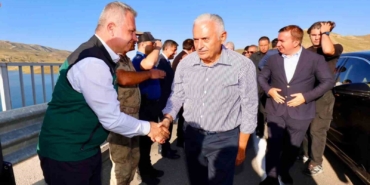 Binali Yıldırım Turnaçayırı Barajı'nda incelemelerde bulundu