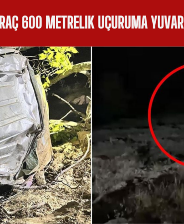 Bingöl’de Araç 600 Metrelik Uçuruma Yuvarlandı 4 Ölü