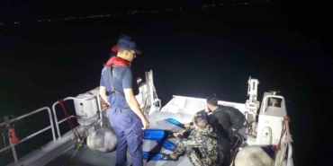 Bodrum açıklarında Yunan adasına geçmeye çalışan göçmenler yakalandı