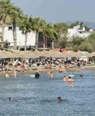 Bodrum'da sıcak hava etkisi: Termometre 40 dereceyi aştı