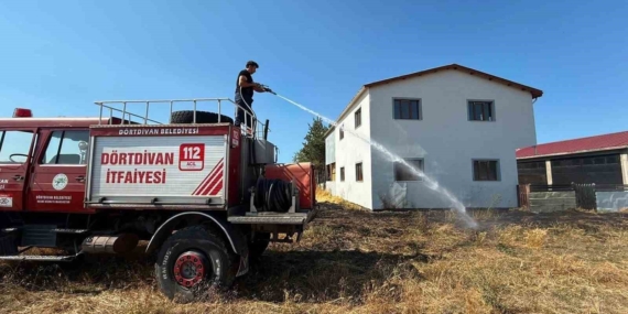 Bolu'da kereste fabrikası yanmadan yangın kontrol altına alındı