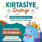 Bursa'da öğrencilere kırtasiye desteği başvuruları başladı