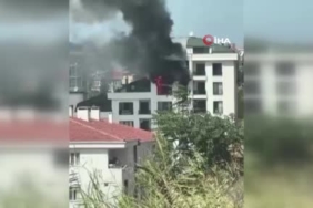 Büyükçekmece'de 5 katlı binada yangın çıktı