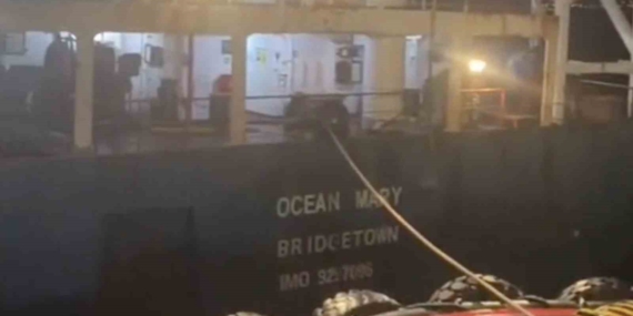 Çanakkale Boğazı'nda OCEAN MARY kuru yük gemisi arıza yaptı