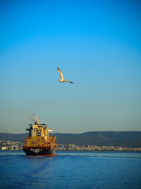 Çanakkale Boğazı'nda kargo gemisi makine arızası yaşadı