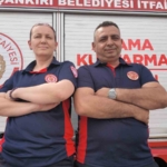 Çankırı'da itfaiyeci çift, can kurtarma görevini birlikte üstleniyor