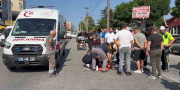 Çerkezköy'de motosiklet kazasında bir sürücü yaralandı