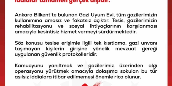 DMM, Ankara'daki gazi eylemcilerin Bilkent Uyum Evi'ne alınmadığı iddialarını yalanladı
