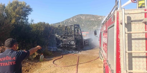 Datça'da kamyonet kundaklama iddiasıyla 2 kişi tutuklandı
