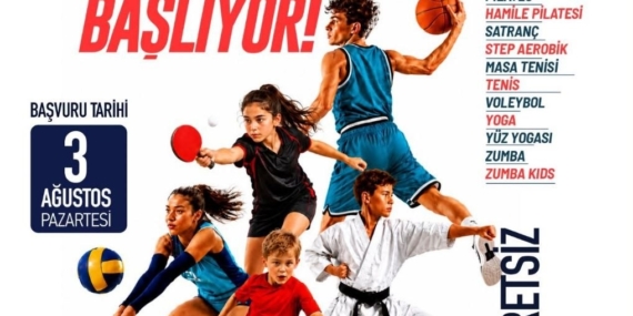 Denizli Büyükşehir Belediyesi'nden 22 branşta spor kursu