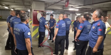 DENİZLİ BÜYÜKŞEHİR İTFAİYESİ AVM'LERDE YANGIN GÜVENLİĞİ İÇİN SAHADA