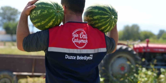 Düzce'de Ata Tohumlarından Üretilen Karpuzlar İhtiyaç Sahiplerine Ulaştırıldı