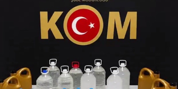 EDİRNE'DE SAHTE İÇKİ OPERASYONU