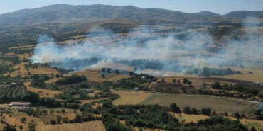 Elazığ'da anız ve bahçe yangınına müdahale devam ediyor