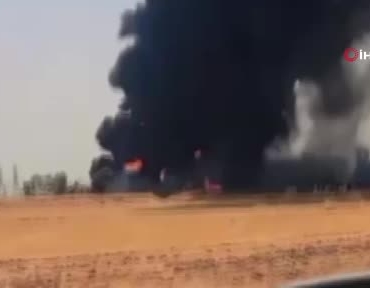 Erbil'deki akaryakıt depolarında yangın çıktı