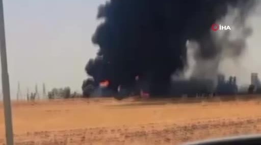 Erbil'deki akaryakıt depolarında yangın çıktı