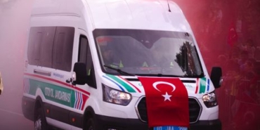 Erzurum'da sağlıkçılar Gazze için 142. kez yürüdü