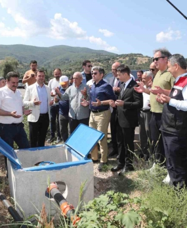 Esençay'da 305 hektar tarım arazisi sulamaya açıldı