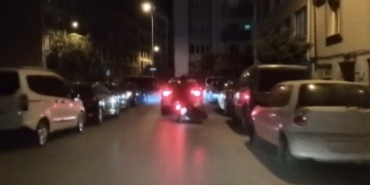 Eskişehir'de motosiklet kazası kask kamerasına yansıdı
