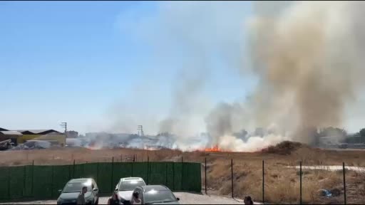 Eskişehir'de otluk alanda yangın çıktı, itfaiye müdahale etti