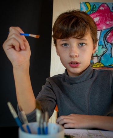 Eskişehir'deki Frig Sergisinde 6 Yaşındaki Ressam İlgi Odağı Oldu