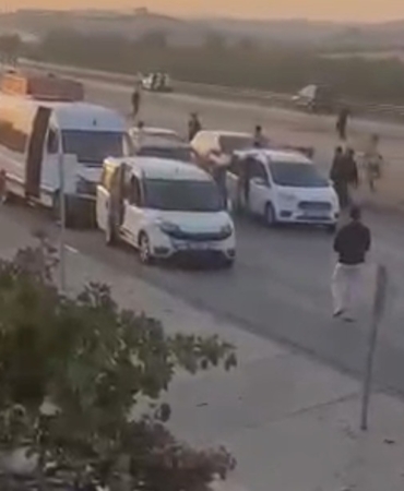 Gaziantep-Nizip yolunda kaza sonrası eylem yapıldı