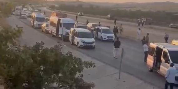 Gaziantep-Nizip yolunda kaza sonrası eylem yapıldı