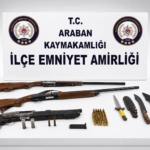 Gaziantep'te ruhsatsız tüfek operasyonu: 3 tüfek ve 1 gözaltı