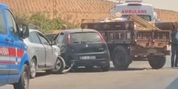 Gaziantep'te zincirleme trafik kazası: 2 yaralı