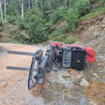 Gazipaşa'da forklift kazasında sürücü yaralandı