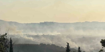 Gebze'de orman yangınına havadan müdahale sürüyor
