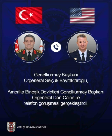Genelkurmay Başkanı Bayraktaroğlu, ABD'li mevkidaşıyla görüştü