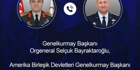 Genelkurmay Başkanı Bayraktaroğlu, ABD'li mevkidaşıyla görüştü