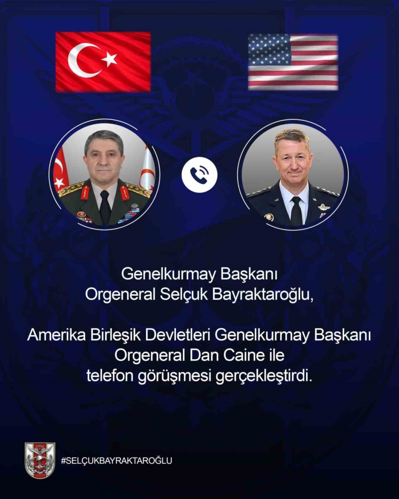 Genelkurmay Başkanı Bayraktaroğlu, ABD'li mevkidaşıyla görüştü