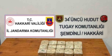 Hakkari'de İran sınırında 7 kilo 720 gram eroin yakalandı