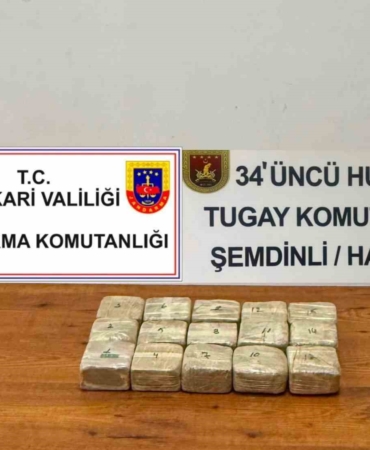 Hakkari'de İran sınırında 7 kilo 720 gram eroin yakalandı