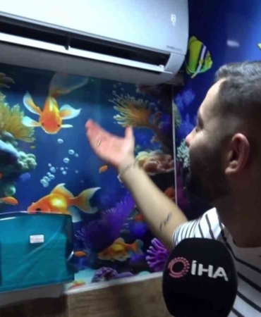 Hatay'daki işletme, tuvaletine klima taktırarak dikkat çekti